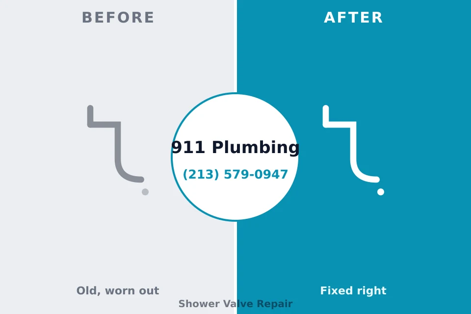 Before and after: plumbing repair Mattapoisett Center, MA